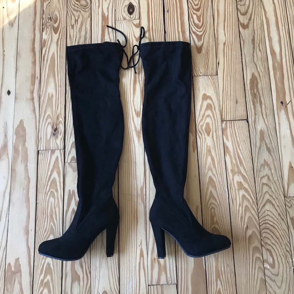 Over the knee heel boots size 7